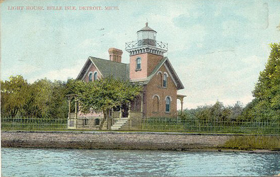 History of Belle Isle Lighthouse on the Detroit River